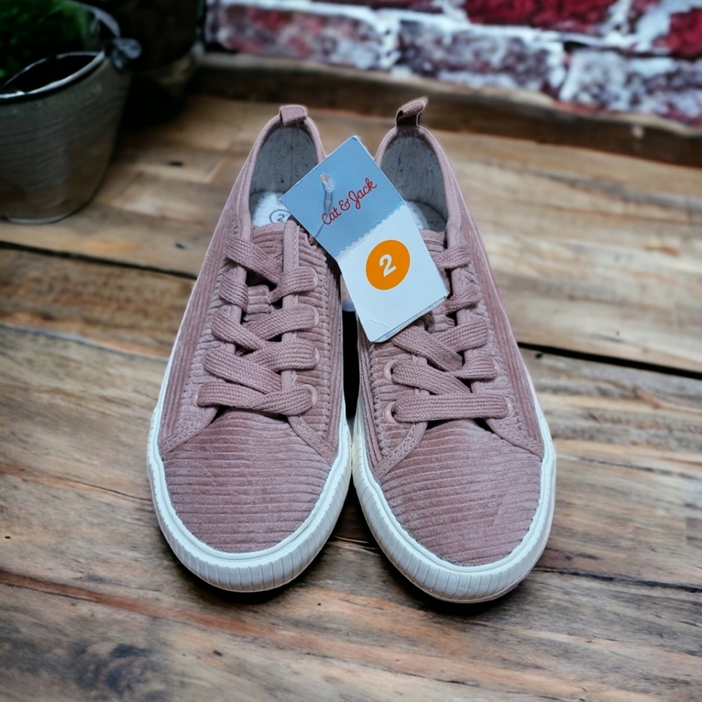 New! Cat & Jack Girls Pascale Corduroy Slip-on